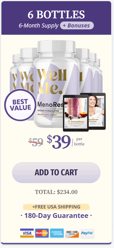 MenoRescue 6 bottle